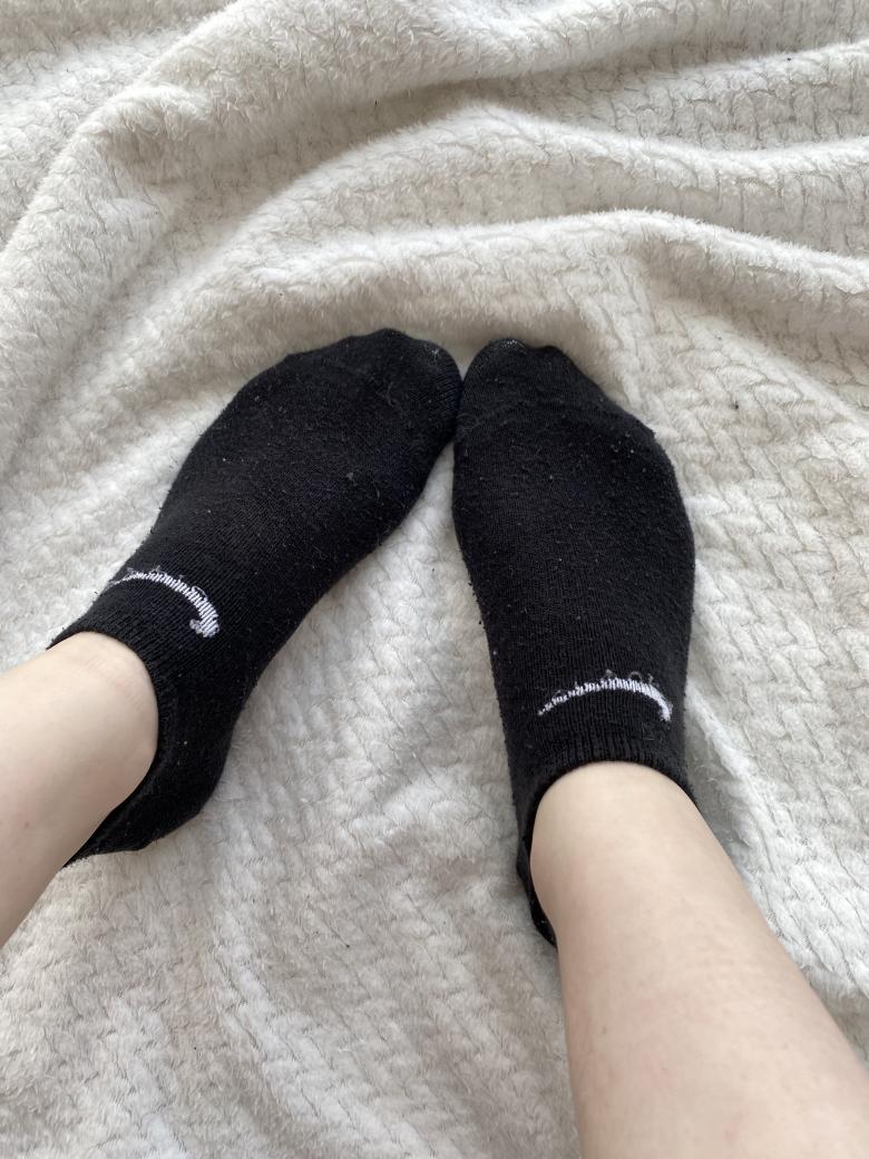 Schwarze Nike Sneaker Socken Gr.38