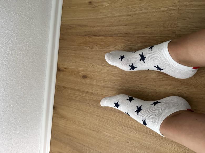 Getragene Socken