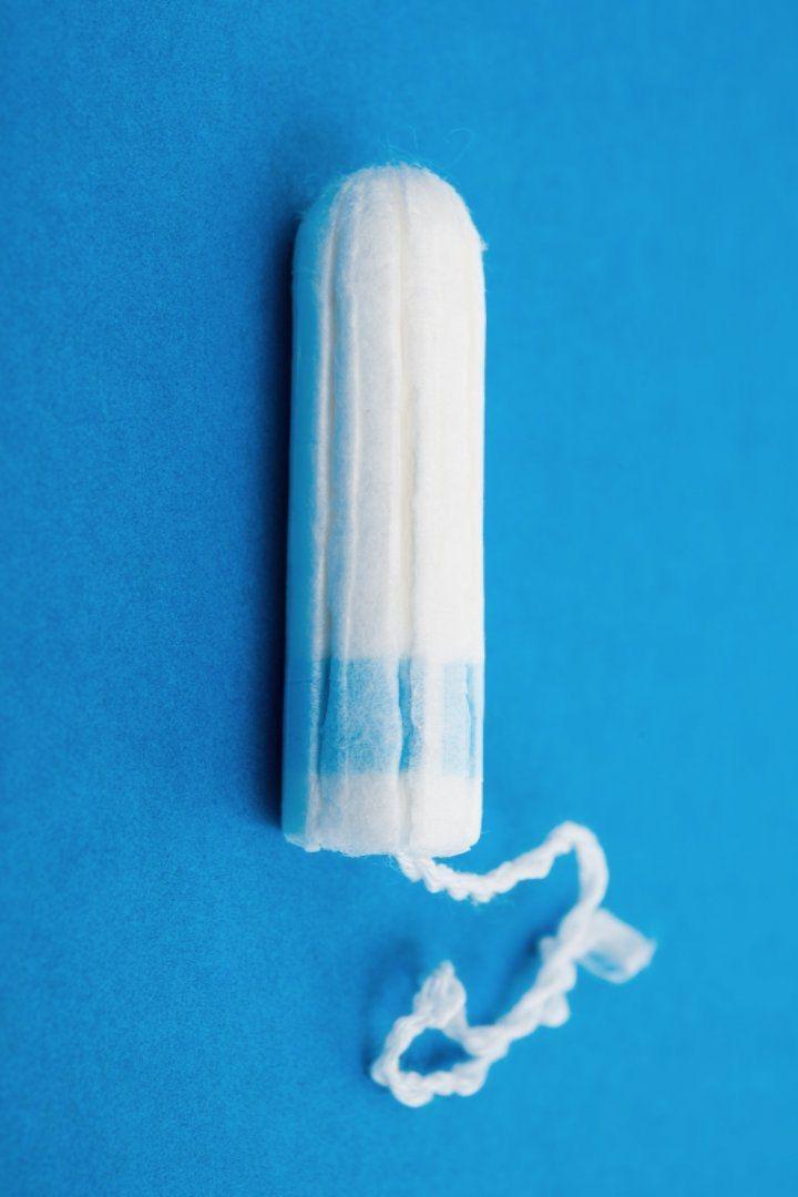 Benutzter Tampon