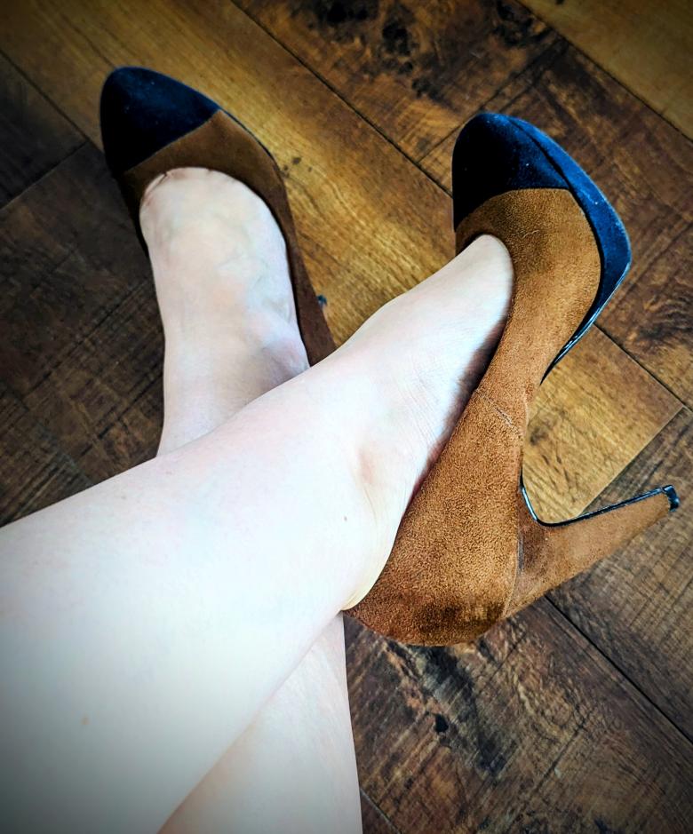 Heiße getragene Pumps