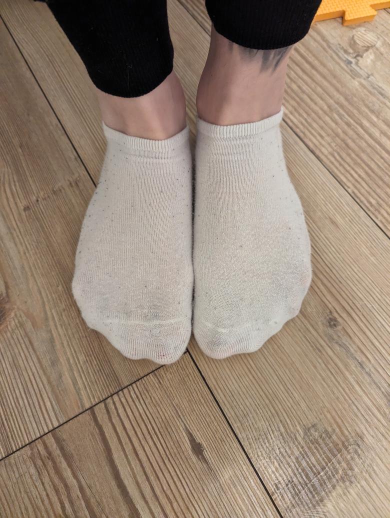 Weiße Sneakersocken