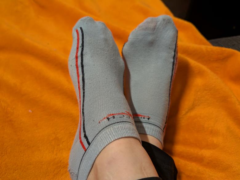 Blaue Socken