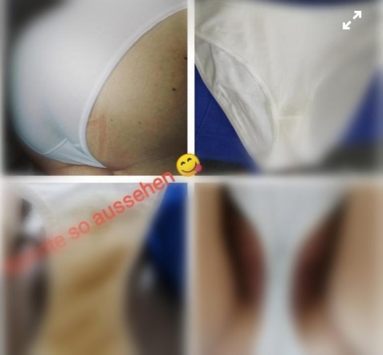 Stinknormaler weißer Baumwollslip, Gr. L