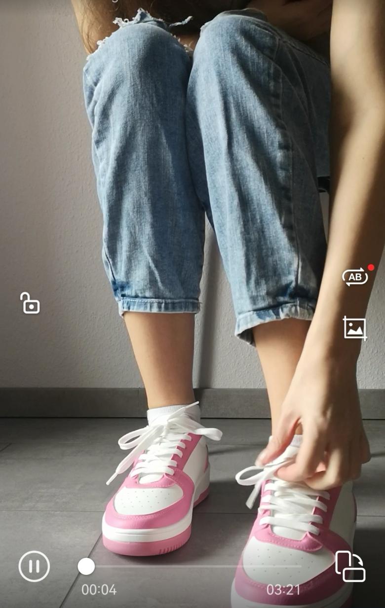 Ich ziehe meine Sneaker aus 👟