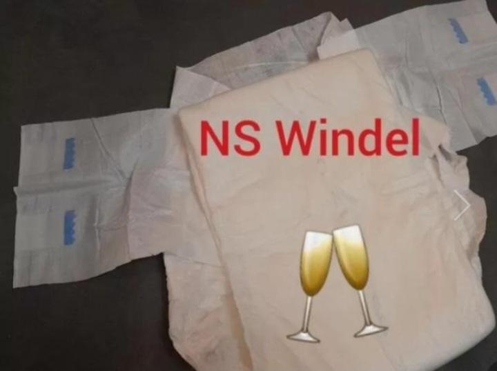 Windel mit Natursekt