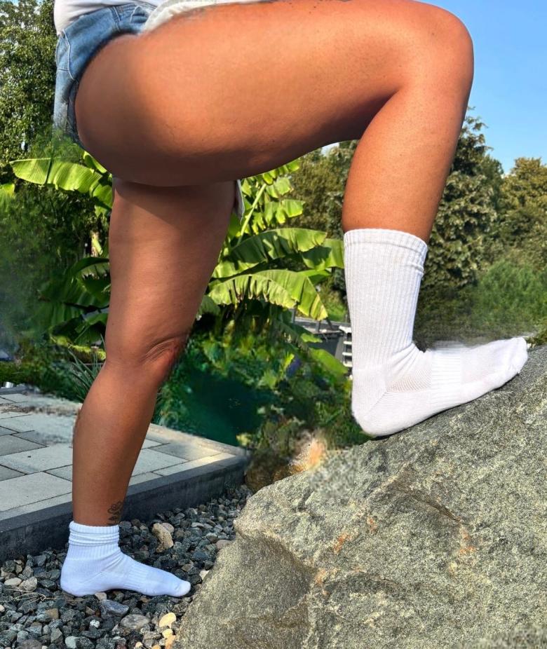 Tennissocken mit Logo aus dem Harz