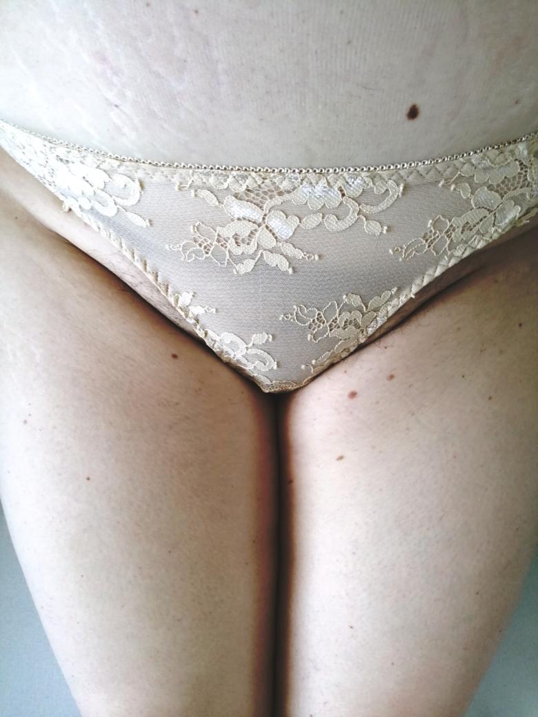 Sexy Spitze, Champagner, XL 🧡💛