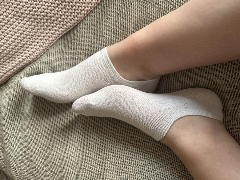 Weiße Sneaker Socken