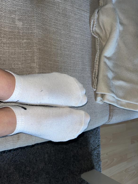 Getragene Socken