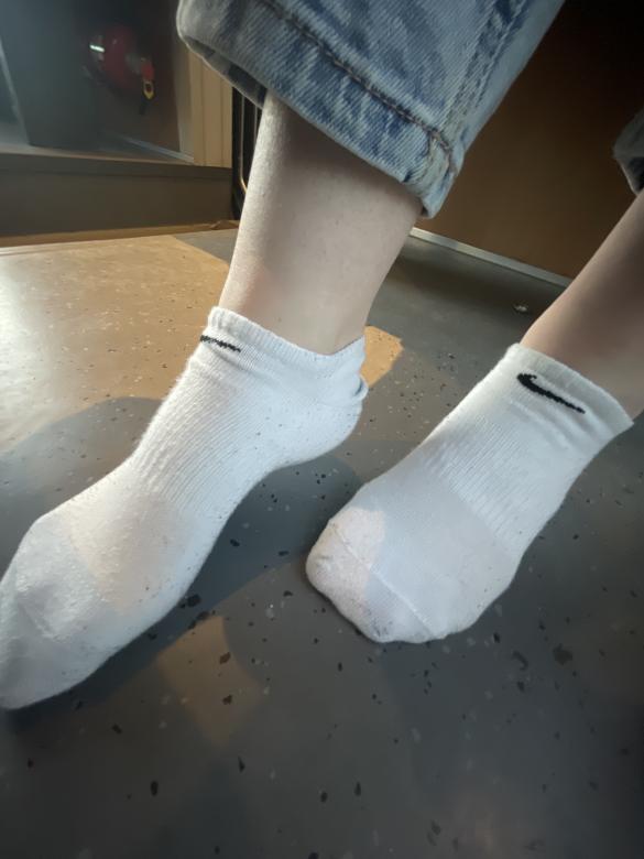 Weiße Nike Sneaker-Socken