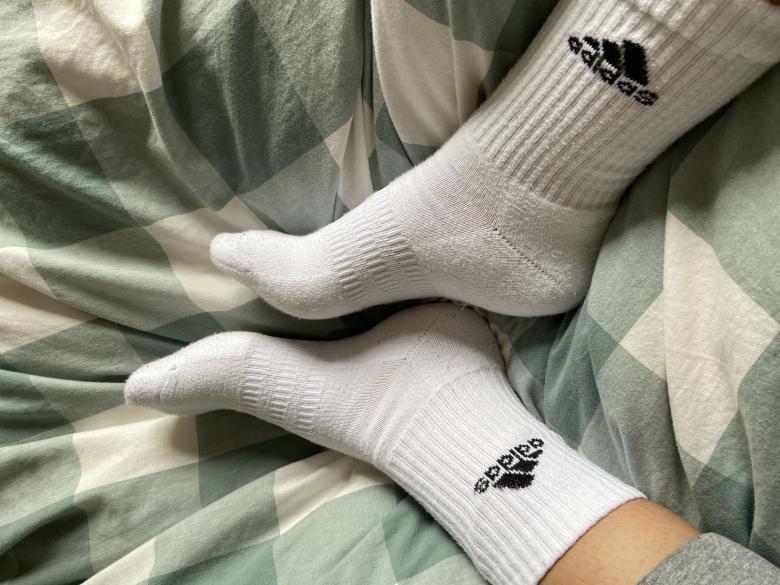 Tennissocken getragen