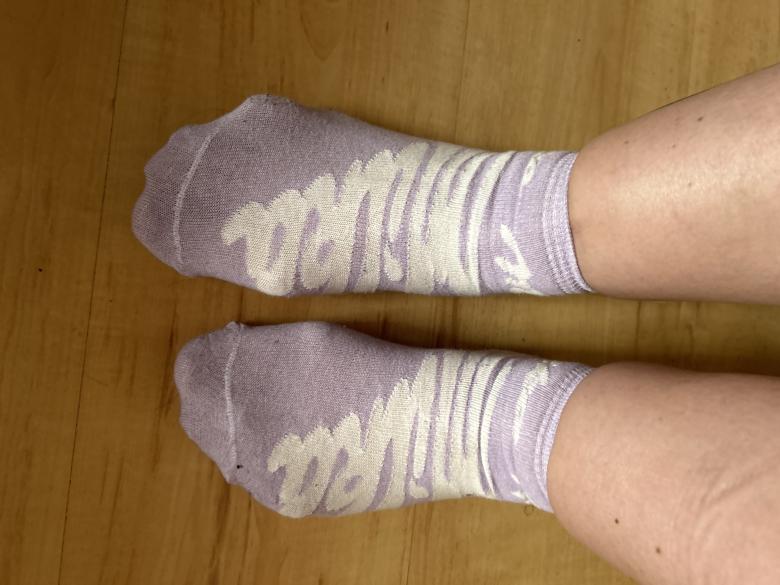 Milka getragene socken
