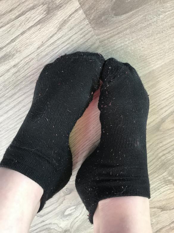 Getragene Socken