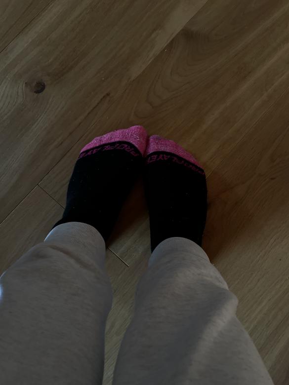 Sehr gut durchgeschwitzte Socken