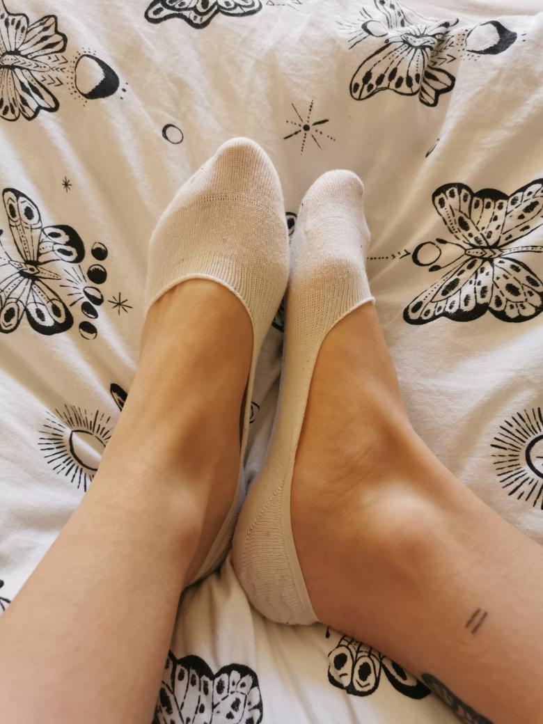 weiße Sneakersocken