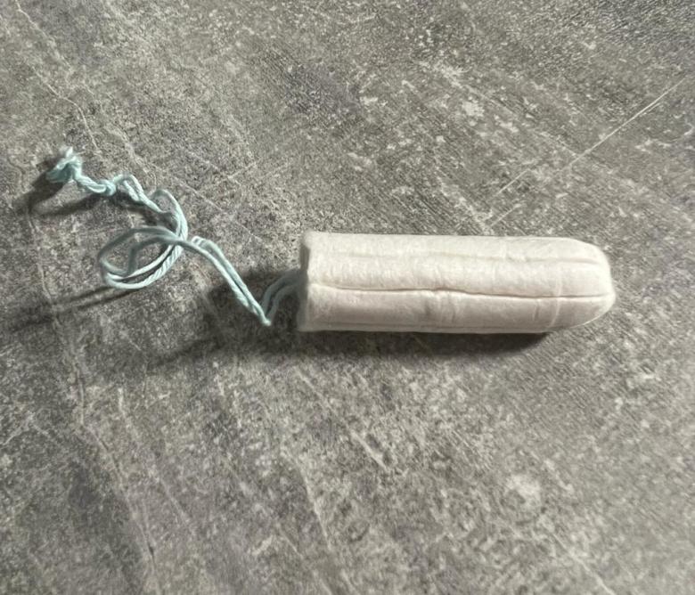 Getragener Tampon
